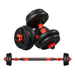 Adjustable Weights Dumbbells Set, Free Weights Set With Connecting Rod 10KG