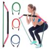 Bow Portable Home Gym with 4 Resistance Bands Fitness Equipment; Abdominal; Bicep Curls; Arms; Leg Muscle Training Kit; Travel; Outdoor; Full Body Wor