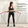 Bow Portable Home Gym with 4 Resistance Bands Fitness Equipment; Abdominal; Bicep Curls; Arms; Leg Muscle Training Kit; Travel; Outdoor; Full Body Wor