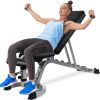 Foldable Utility Weight Bench Adjustable Sit Up AB Incline Workout Bench Weight Lifting Flat Home Gym Strength Training Equipment [1000 LBS Weight Cap