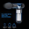 Massage Gun Deep Tissue Percussion Muscle Massager - Metal Handheld Electric Massager for Pain Relief Athletes Quiet Brushless Motor Cordless 1.1 lbs,