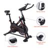 YSSOA Indoor Cycling Bike; Stationary Exercise Bike with iPad Mount and Comfortable Seat Cushion; Silent Belt Drive; Spinning Bikes with Resistance fo