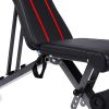 YSSOA Training Weight Bench; Adjustable Strength Training Bench for Full Body Workout Multi-Purpose Foldable incline/decline Bench; Black