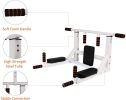 Wall Mounted Pull Up Bar Multi-Grip Dip Bar Multifunctional Power Tower Exercise Equipment Home Gym