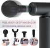 Massage Gun Deep Tissue Percussion Muscle Massager - Metal Handheld Electric Massager for Pain Relief Athletes Quiet Brushless Motor Cordless 1.1 lbs,