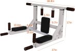 Wall Mounted Pull Up Bar Multi-Grip Dip Bar Multifunctional Power Tower Exercise Equipment Home Gym