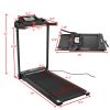 Multifunctional LCD Screen Foldable Treadmill - balck