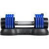 Adjustable Dumbbell 25 lbs with Fast Automatic Adjustable and Weight Plate for Body Workout Home Gym; blue; Note: Single