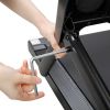 Multifunctional LCD Screen Foldable Treadmill - balck