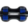 Adjustable Dumbbell 25 lbs with Fast Automatic Adjustable and Weight Plate for Body Workout Home Gym; blue; Note: Single