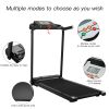 Multifunctional LCD Screen Foldable Treadmill - balck