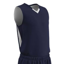 Champro Adult Pivot Reverse Basketball Jersey Navy White 3XL