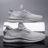 Breathable Cozy White Sneaker Mesh Men Casual Shoes Trendy Lace-Up Lightweight Black Walking Tenis Outdoor Spring Summer Autumn