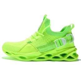 Women and Men Sneakers Breathable Running Shoes Outdoor Sport Fashion Comfortable Casual Couples Gym Mens Shoes Zapatos De Mujer (Color: 133 green, size: 46)