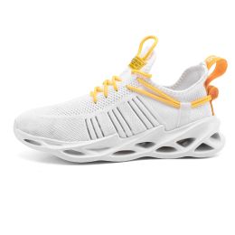 Women and Men Sneakers Breathable Running Shoes Outdoor Sport Fashion Comfortable Casual Couples Gym Mens Shoes Zapatos De Mujer (Color: 157 white, size: 37)