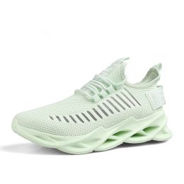 Women and Men Sneakers Breathable Running Shoes Outdoor Sport Fashion Comfortable Casual Couples Gym Mens Shoes Zapatos De Mujer (Color: 116 apple green, size: 46)