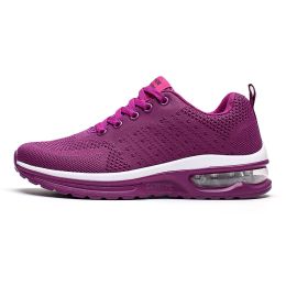 Women and Men Sneakers Breathable Running Shoes Outdoor Sport Fashion Comfortable Casual Couples Gym Mens Shoes Zapatos De Mujer (Color: purper, size: 39)