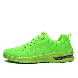 Women and Men Sneakers Breathable Running Shoes Outdoor Sport Fashion Comfortable Casual Couples Gym Mens Shoes Zapatos De Mujer (Color: green, size: 41)