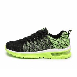 Women and Men Sneakers Breathable Running Shoes Outdoor Sport Fashion Comfortable Casual Couples Gym Mens Shoes Zapatos De Mujer (Color: 5099 green, size: 37)