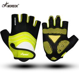 Cycling Gloves Touchscreen Bike Gloves 5MM Liquid Gel Pads Bicycle Gloves Shock-Absorbing Mountain Bike Gloves Men (Color: 095-Yellow, size: S)