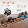 Water Rowing Machine Indoor Wooden Exercise Equipment Home Gym with LCD Monitor