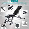 Adjustable Foldable Utility Sit Up Strength Training Weight Bench Equipmen