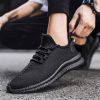 Breathable Cozy White Sneaker Mesh Men Casual Shoes Trendy Lace-Up Lightweight Black Walking Tenis Outdoor Spring Summer Autumn