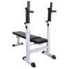 Workout Bench with Weight Rack, Barbell and Dumbbell Set 264.6lb