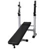 Workout Bench with Weight Rack, Barbell and Dumbbell Set 264.6lb