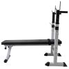 Workout Bench with Weight Rack, Barbell and Dumbbell Set 264.6lb