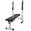 Workout Bench with Weight Rack, Barbell and Dumbbell Set 264.6lb